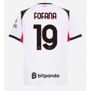 AC Milan Youssouf Fofana #19 Bortatröja 2025-26 Kortärmad AC Milan Youssouf Fofana #19 Bortatröja 2025-26 Kortärmad